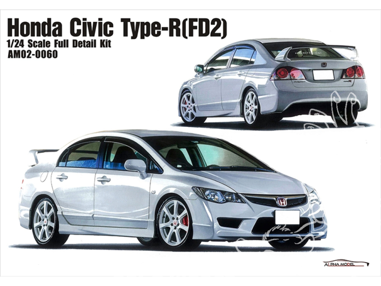 Alpha Model maquette voiture AM02-0060 Honda Civic Type R FD2 1/24