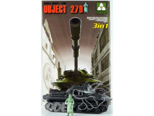 Takom maquette militaire 2001 OBJECT 279 CHAR SUPER LOURD SOVIETIQUE 1955 (3 en 1) 1/35