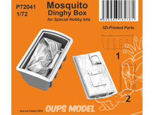 Special Hobby 3D Print avion P72041 Mosquito Boîte à canot kits Special Hobby 1/72