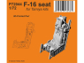 Special Hobby 3D Print avion P72044 Sièges F-16 kits Tamiya 1/72