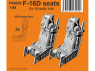 Special Hobby 3D Print P48028 Siège F-16D pour kits Kinetic 1/48