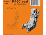 Special Hobby 3D Print P48027 Siège F-16C pour kits Kinetic 1/48
