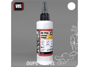 VMS PR01 Apprêt acrylique No-Peel No.1 Blanc 100ml