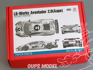 Hobby Design maquette voiture HD03-0573 LB-Works Aventador 2.0 (AAPC) Edition Limitée 1/24