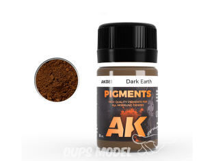 Ak interactive Pigments AK081 Terre foncée 35ml