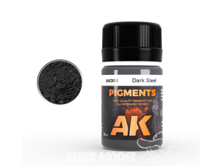 Ak interactive Pigments AK086 Acier foncé 35ml