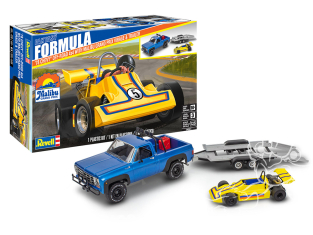 Revell maquette 14581 Chevrolet 4x4 Pick-up avec kart à pédales 1978 1/24