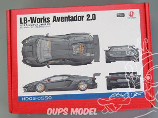 Hobby Design maquette voiture HD03-0550 LB-Works Aventador 2.0 Edition Limitée 1/24