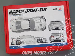 Hobby Design transkit voiture HD03-0585 LB-Silouhette Works GT Nissan Skyline 35GT-RR Edition Limitée 1/24