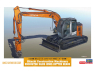 Hasegawa maquette travaux public 66111 Pelle hydraulique Hitachi Construction Machinery ZAXIS135US 1/35