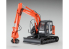 Hasegawa maquette travaux public 66111 Pelle hydraulique Hitachi Construction Machinery ZAXIS135US 1/35