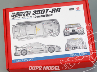 Hobby Design transkit voiture HD03-0590 LB-Silouhette Works GT Nissan Skyline 35GT-RR (Combat Style) Edition Limitée 1/24