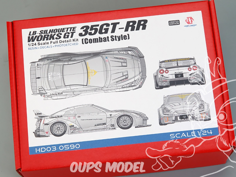 Hobby Design transkit voiture HD03-0590 LB-Silouhette Works GT Nissan Skyline 35GT-RR (Combat Style) Edition Limitée 1/24