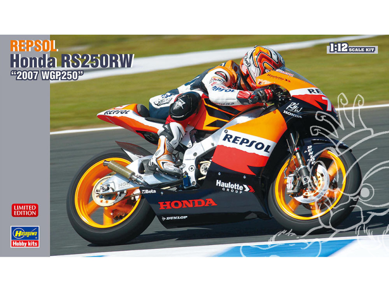 Hasegawa maquette moto 21769 Honda Rs250RW 2007 WGP250 1/12
