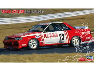 Hasegawa maquette voiture 20741 Ricoh Skyline GTS-R (R31) 1/24