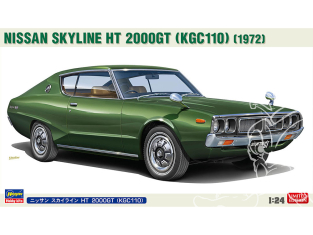 Hasegawa maquette voiture 20743 Nissan Skyline HT 2000GT KGC110 1972 1/24