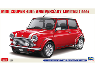 Hasegawa maquette voiture 20739 Mini Cooper 40e anniversaire limitée 1999 1/24