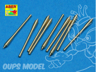 Aber 350L40 Set 9 de futs de canons 152mm L55 M1930 pour richeulieu, jean bart et classe la galissonniere 1/350