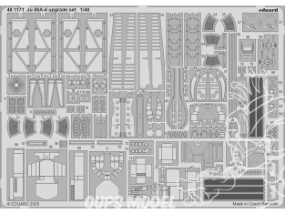 EDUARD photodecoupe avion 481171 Set d'amélioration Junkers Ju 88A-4 Eduard 1/48