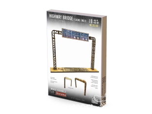 RT-Diorama 35580 Pont routier pour les panneaux n°1 (panneaux non inclus) 1/35