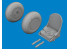 Eduard kit d&#039;amelioration brassin Print 672422 Set d&#039;amélioration H-75 / P-36 Arma Hobby 1/72
