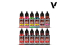 Vallejo Set Model Air 72207 Ensemble de peinture Special FX 12 x 18ml