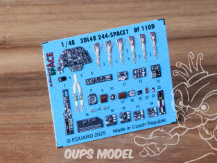 Eduard Space décalques 3D 3DL48244 Messerschmitt Bf 110D Eduard 1/48