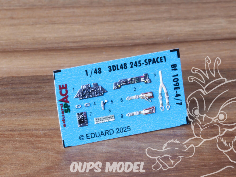 Eduard Space décalques 3D 3DL48245 Messerschmitt Bf 109E-4/7 Tamiya 1/48