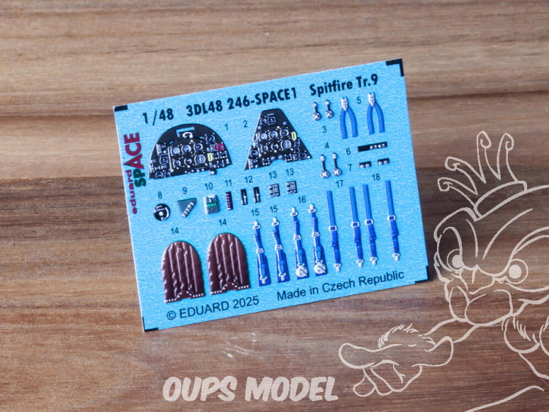 Eduard Space décalques 3D 3DL48246 Spitfire Tr.9 Airfix 1/48