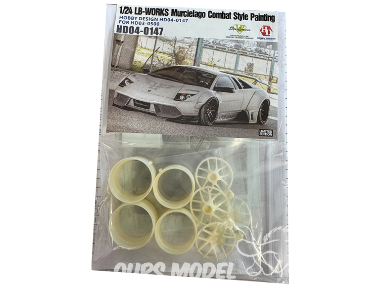 Hobby Design maquette voiture HD04-0147 Amélioration pour Transkit LB-Works Murcielago Combat style Edition Limitée 1/24