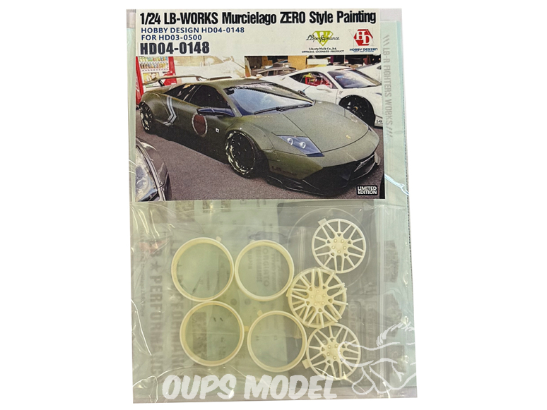 Hobby Design maquette voiture HD04-0148 Amélioration pour Transkit LB-Works Murcielago ZERO style Edition Limitée 1/24