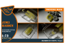 Clear Prop masque peinture CPA72189 Raiden J2M3 papier kabuki jaune kits Hasegawa 1/72