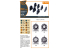 Clear Prop kit d&#039;amelioration militaire CPA72181 Jeu de roues ZiS-5V 1/72