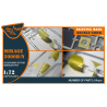 Clear Prop masque peinture CPA72201 Double Pour Mirage 2000B/N papier kabuki jaune kits Modelsvit 1/72