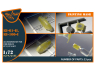 Clear Prop masque peinture CPA72185 Pour Ki-61II Ki-100I papier kabuki jaune kits Finemolds 1/72