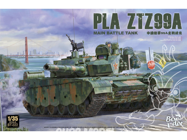 Border model maquette militaire BT-022 PLA ZTZ99A Char de combat principal 1/35