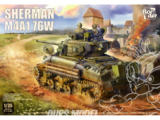 Border model maquette militaire BT-046 Sherman M4A1 76W 1/35