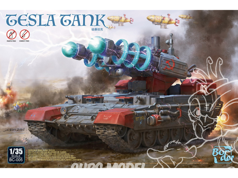 Border model maquette militaire BC-005 Char Tesla 1/35