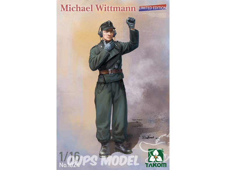 Takom maquette militaire 1024 Figurine Michael Wittmann 1/16 Edition Limitée