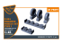 Clear Prop kit amélioration CPA48090 Jeu de roues lestées F-86A type 1 pour kits CP 1/48