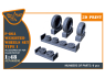 Clear Prop kit amélioration CPA48090 Jeu de roues lestées F-86A type 1 pour kits CP 1/48