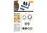 Clear Prop kit amélioration CPA48090 Jeu de roues lestées F-86A type 1 pour kits CP 1/48