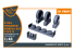 Clear Prop kit amélioration CPA48091 Jeu de roues lestées F-86A type 2 pour kits CP 1/48