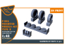 Clear Prop kit amélioration CPA48091 Jeu de roues lestées F-86A type 2 pour kits CP 1/48