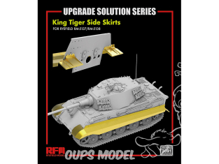 Rye Field Model maquette militaire 2091 Jupes latérales (Side Skirts) King Tiger 1/35