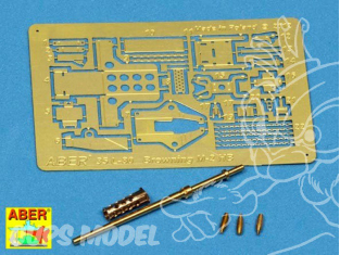 Aber 35L80 Fut de canon cal.50 (12,7mm) Browning M2 HB 1/35