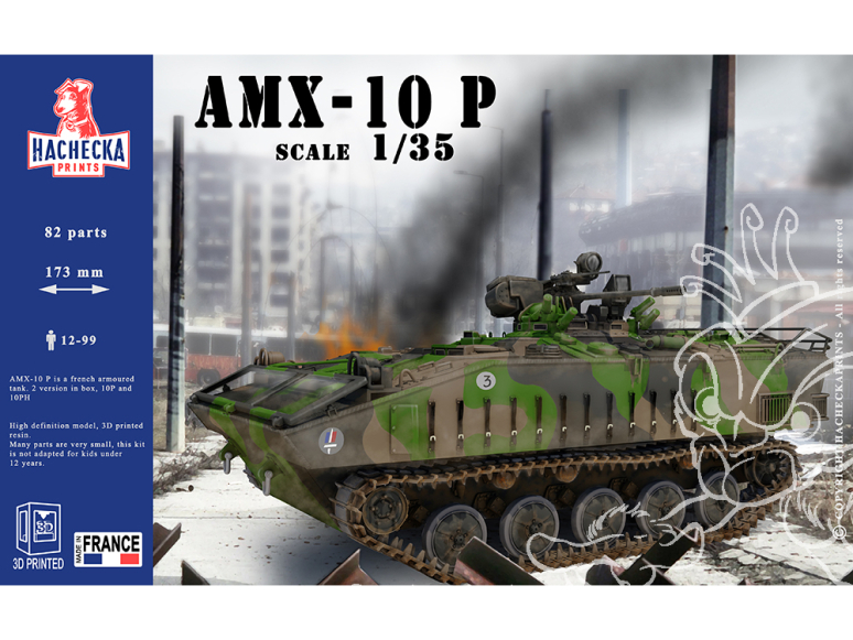Hachecka Prints maquette militaire AMX-10P 1/35