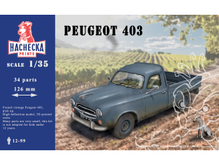 Hachecka Prints maquette voiture Peugeot 403 1/35