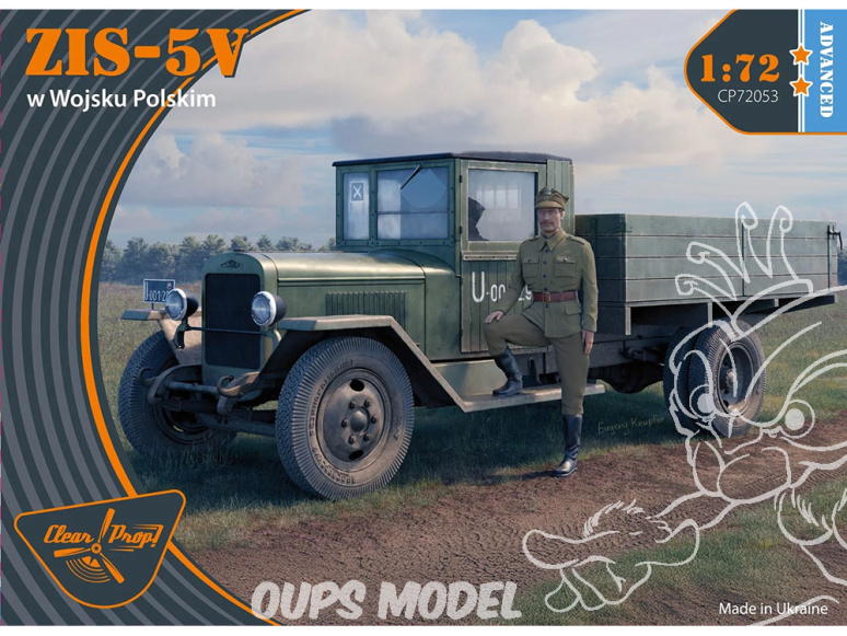 Clear Prop maquette militaire CP72053 ZiS-5V W Wojsku Polskim 1/72