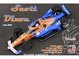 JR Models maquette voiture ICG2024SDI Scott Dixon 2024 Indy Car 1/20